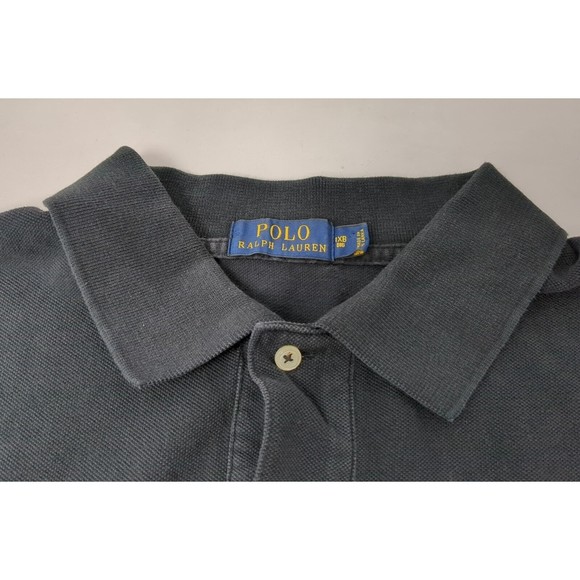 Polo Ralph Lauren Mens 1XB Shirt American Flag Black VTG - Picture 3 of 9